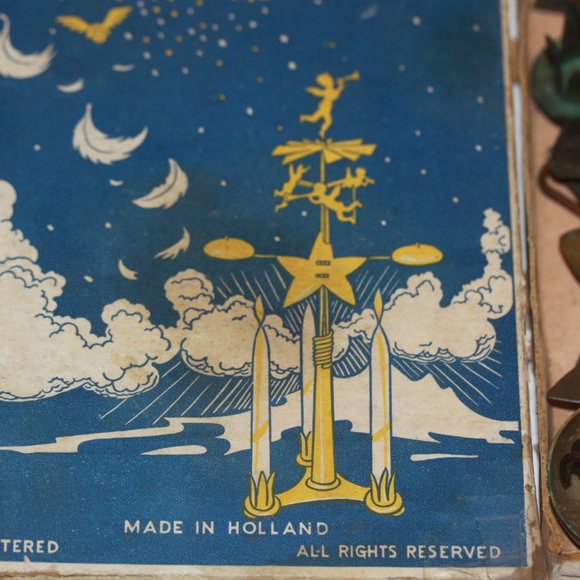 Vintage The Whispering Angels Candle Holder  Original box - Picture 3 of 3